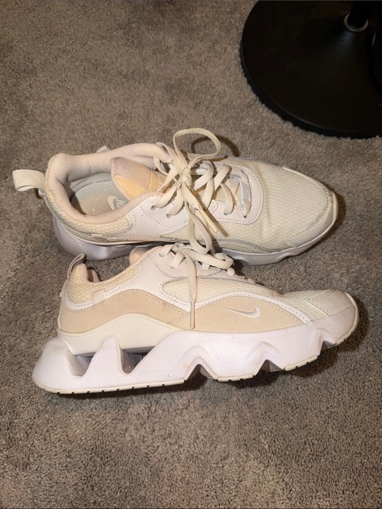 Nike Shoes - Nike Beige and Cream Sculpted Sole Sneakers